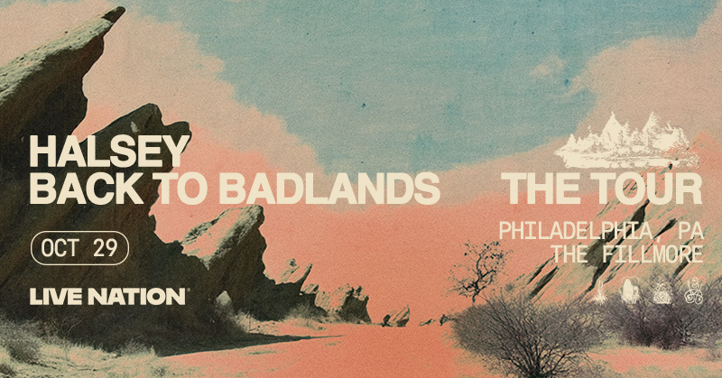 The Fillmore Philadelphia (@fillmorephilly) on Twitter photo BACK TO BADLANDS  ๐ THE ANNIVERSARY TOUR is coming to The Fillmore Philly on October 29! Commemorating 10 years since Halseyโs Badlands album release. 
Tickets on sale next Friday, Sept 5th @ 10AM local. ๐๏ธ BACK TO BADLANDS  ๐ THE ANNIVERSARY TOUR is coming to The Fillmore Philly on October 29! Commemorating 10 years since Halseyโs Badlands album release. 
Tickets on sale next Friday, Sept 5th @ 10AM local. ๐๏ธ