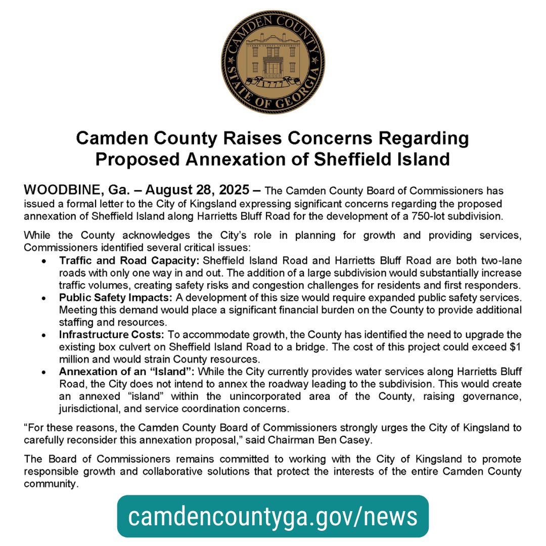 Camden County, Georgia tweet media