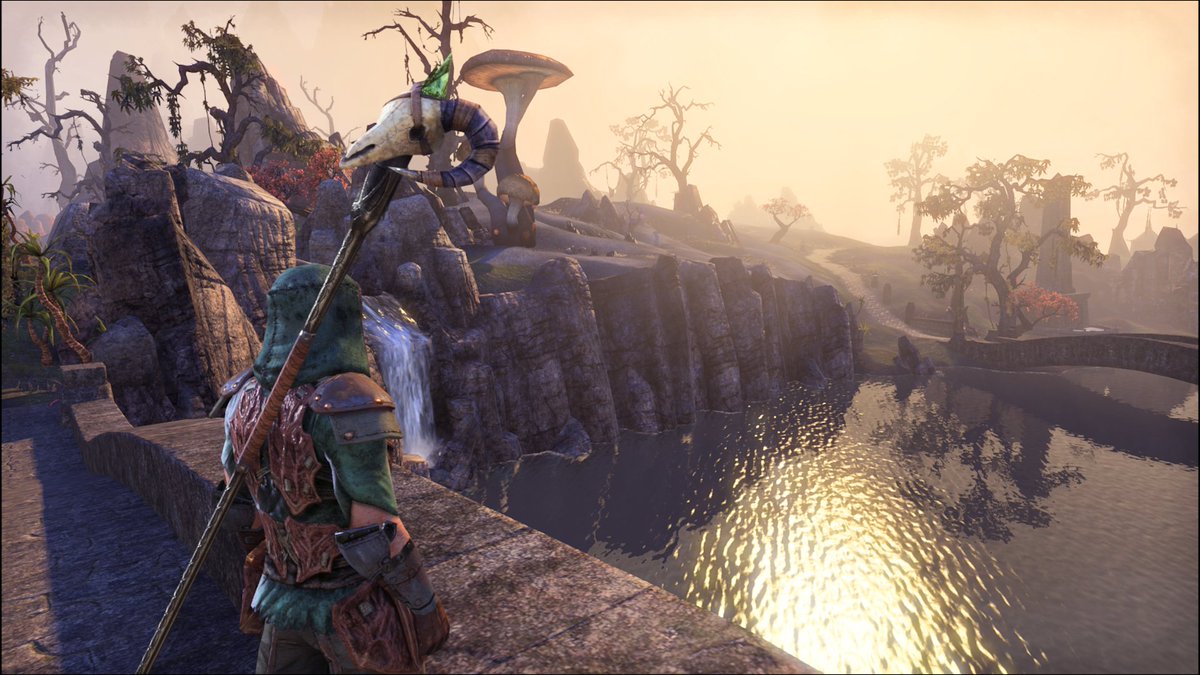Pues continúa mi aventura por Tamriel.

He ido encontrando lugares preciosos y otros temibles, pero ambos muy disfrutables. También he probado variedad de armas, aunque a dos manos sigue siendo mi predilecta. +

#elderscrolls #TESO