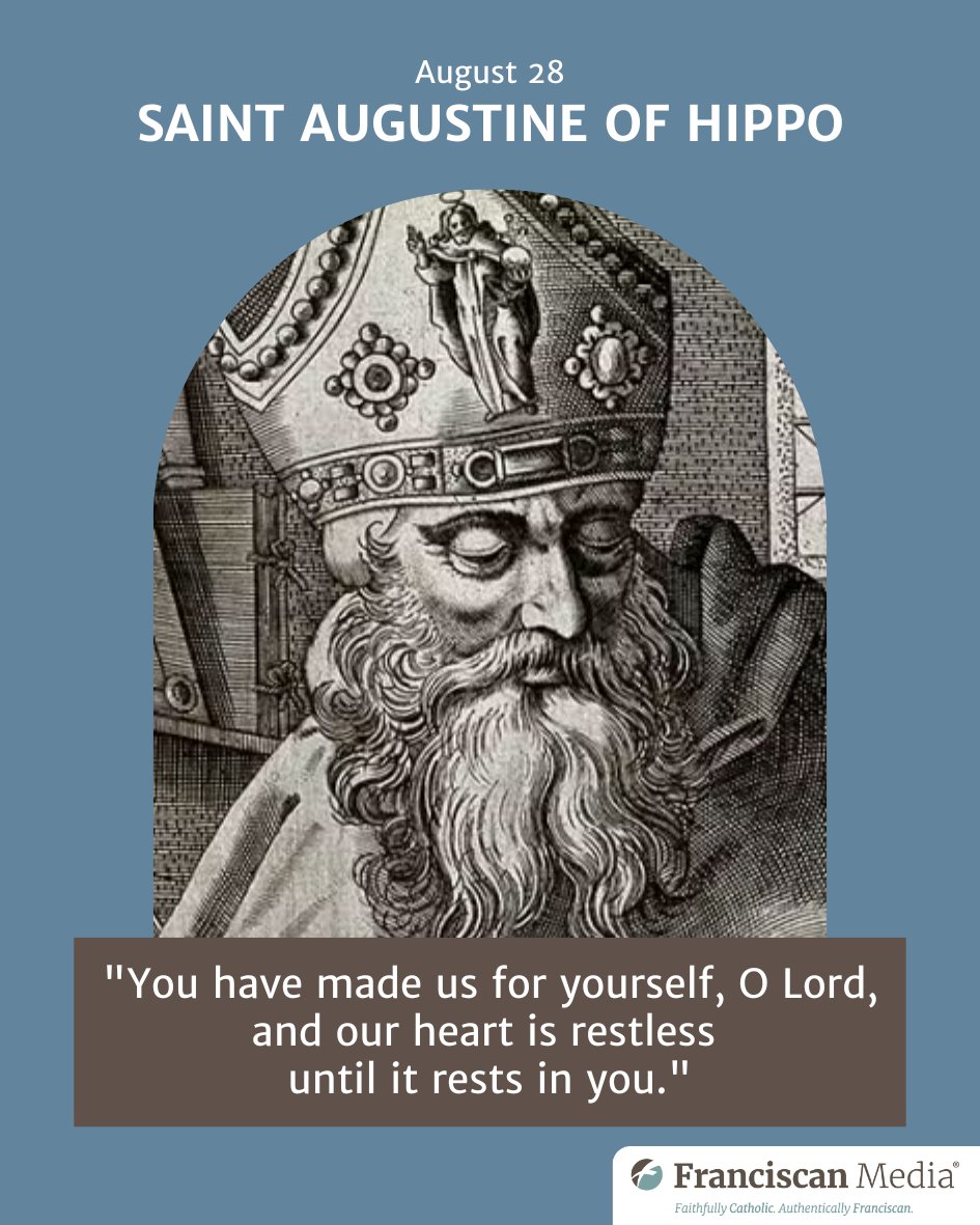 #SaintAugustine, restless until he rested in God, gave us wisdom that still echoes today. A sinner turned saint, he proves no heart is beyond grace. #saintoftheday #Conversion #DoctorOfTheChurch