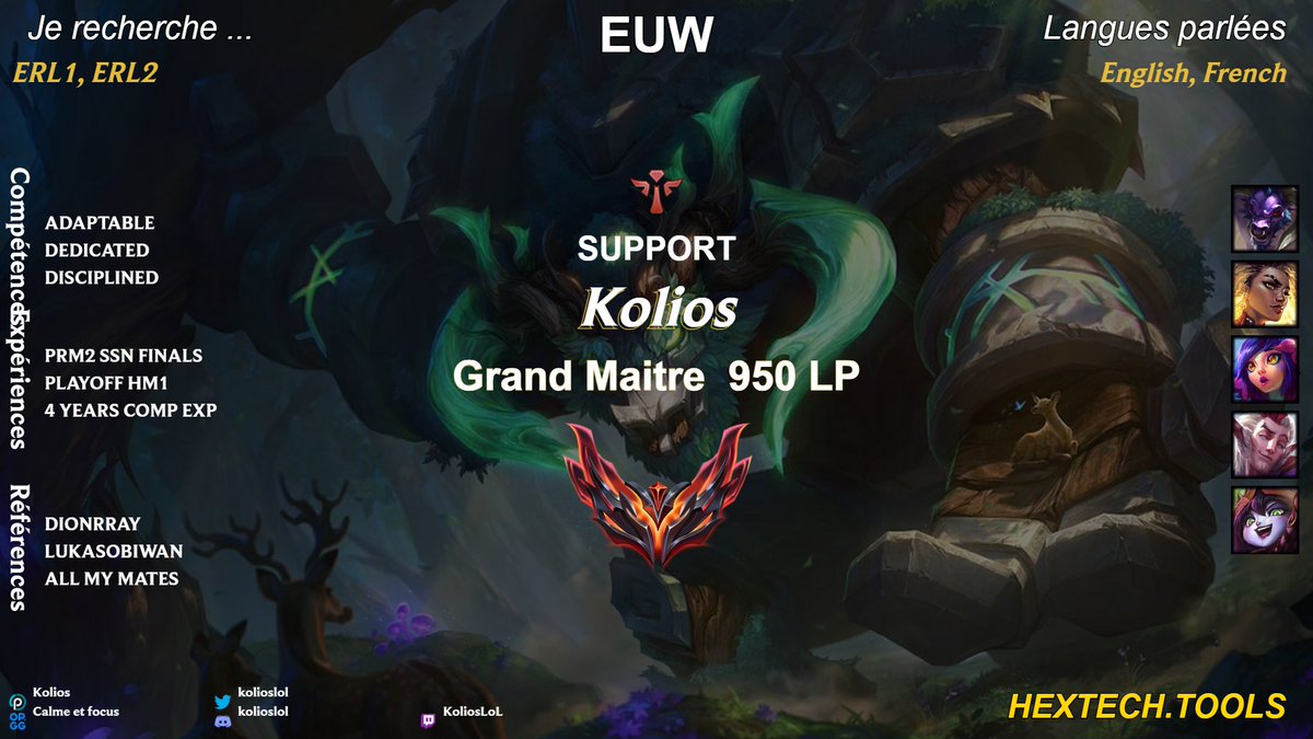 Kolios (@kolioslol) on Twitter photo Exploring my options for 2026 !
Looking for ERL1 ERL2 offers.
Contact me for any questions, VODS and more. Exploring my options for 2026 !
Looking for ERL1 ERL2 offers.
Contact me for any questions, VODS and more.