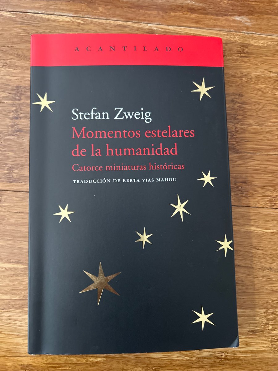 Recomiendo este libro de Stefan Zweig. 

Las historias de la conquista turca de Estambul, la fiebre del oro en California o el primer cable electrónico transoceánico son unas verdaderas joyas! 👇🏽