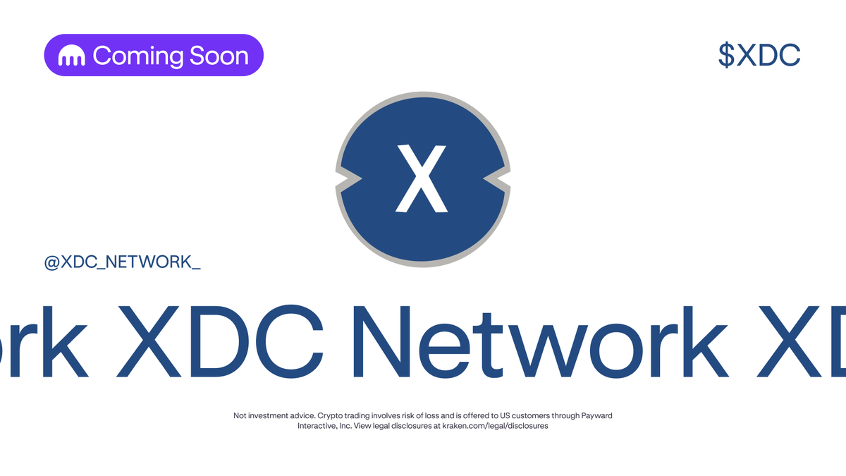 Kraken Exchange (@krakenfx) on Twitter photo 📣 Coming soon: $XDC on Kraken
Tokenized trade finance and cross-border payments powered by <a href="/XDC_Network_/">XDC Network</a> and <a href="/XDCFoundation/">XDC Foundation</a>
Get ready ⤵️
k.k.xyz/JDNW/giuulelu 📣 Coming soon: $XDC on Kraken
Tokenized trade finance and cross-border payments powered by <a href="/XDC_Network_/">XDC Network</a> and <a href="/XDCFoundation/">XDC Foundation</a>
Get ready ⤵️
k.k.xyz/JDNW/giuulelu
