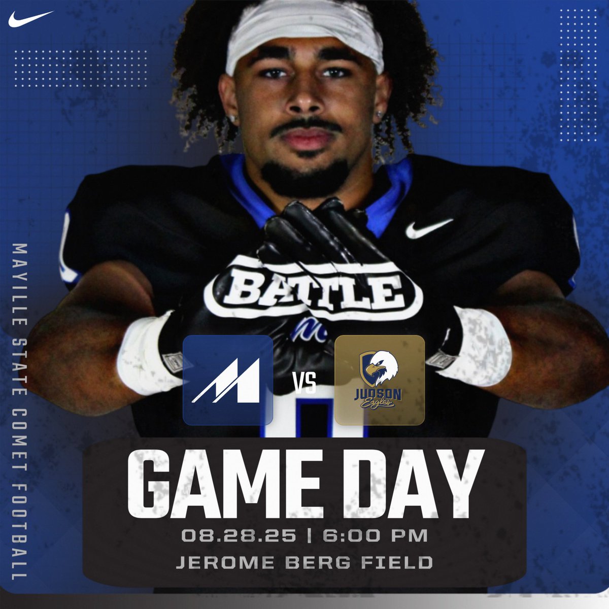 🏀| FOOTBALL IS BACK! 

⌚️- 6:00PM
📺- youtube.com/watch?v=mByZT5…
📊- tinyurl.com/yfn92hnn
☄️- WEAR BLUE 🔵🥶