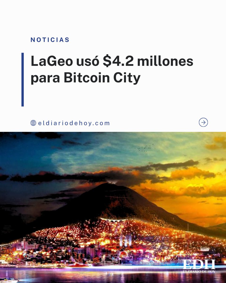 Noticias | Los balances de la empresa pública dan cuenta de que hasta  finales de 2024 ejecutó más de cuatro millones de dólares para Bitcoin City  y Plaza Bitcoin. Lee más ➡️
