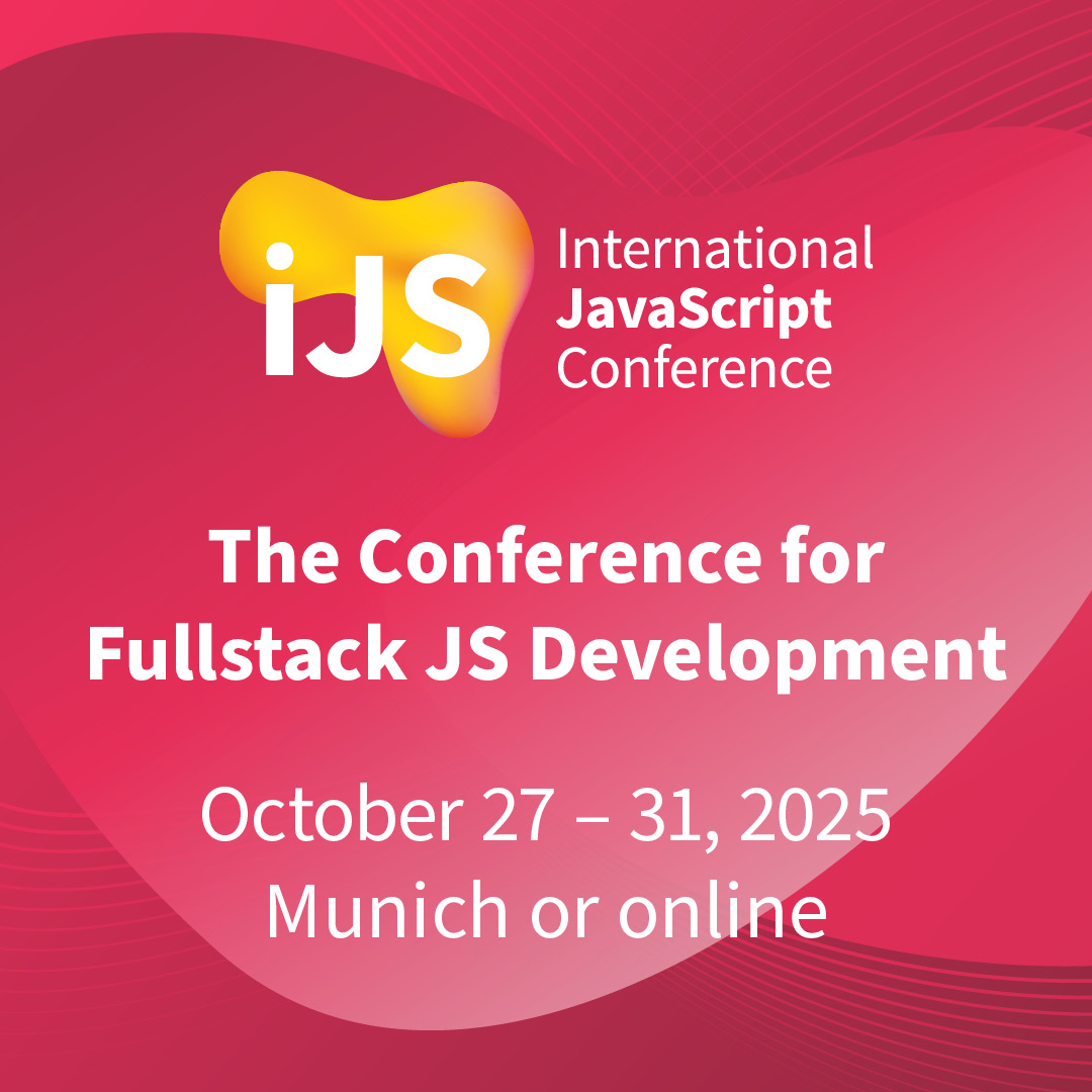 Glorium Technologies (@glorium_tech) on Twitter photo Frontend power unlocked! iJS Munich explores React, Angular, performance & fullstack engineering.
#iJScon Munich: Oct 27–31, 2025. Dive into web performance, TypeScript, React, tooling & more.
javascript-conference.com/munich/ Frontend power unlocked! iJS Munich explores React, Angular, performance & fullstack engineering.
#iJScon Munich: Oct 27–31, 2025. Dive into web performance, TypeScript, React, tooling & more.
javascript-conference.com/munich/