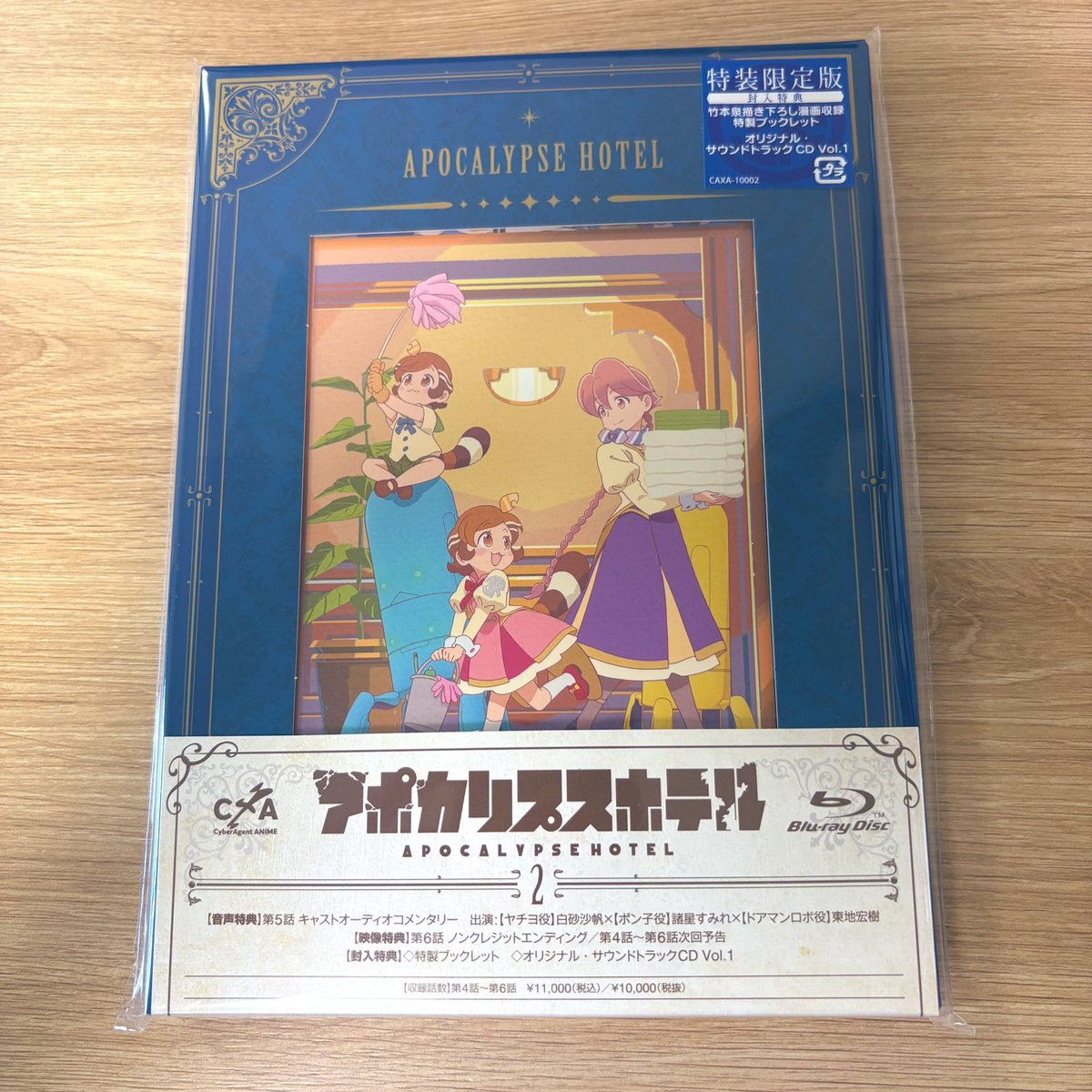 【告知】TVアニメ「アポカリプスホテル」Blu-ray第2巻発売中です！

封入ブックレットの構成と、制作統括の #竹中信広 さん× シリーズ構成・脚本の #村越繁 さん対談インタビューを担当しています。
よろしくお願いします〜🏨👽🍂

#アポカリプスホテル
