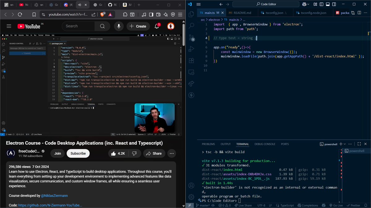 rohit_dubey_07's tweet image. Learning electron js and looking into building some really cool softwares with Vite.
#electronjs #buildinpublic