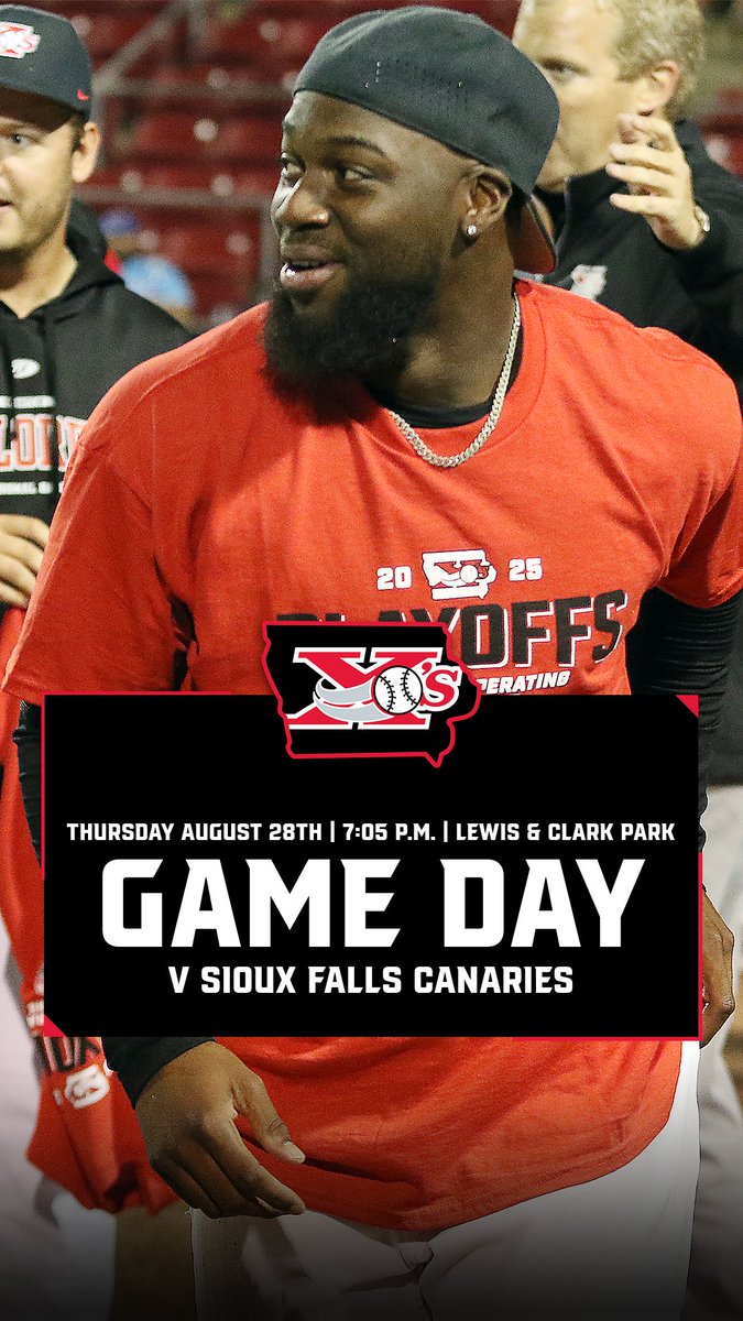 SiouxCityXs's tweet photo. Still thinkin 'bout last night!!
📍 Sioux City, Iowa
🏟️ Lewis & Clark Park
📻 94.9 FM/1360 AM KSCJ
📺 https://t.co/0hj4E3IIAw
#XsUp | #GoXs | #ExplorersBaseball https://t.co/WEyuvKs9GD
