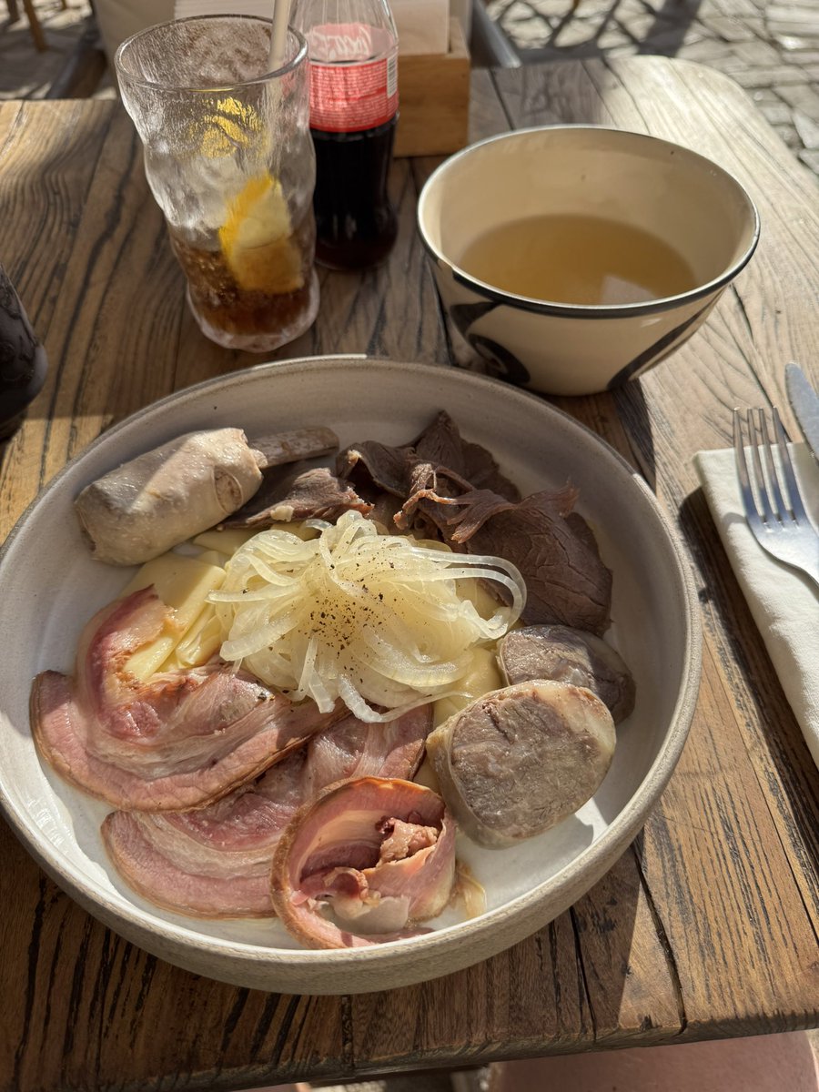 Had to try Kazakhstan’s most popular dish. Beshbarmak. As far as I can tell it’s horse four ways with onions and pasta noodles. With some horse soup on the side 🐴

Safe to say it’s an acquired taste