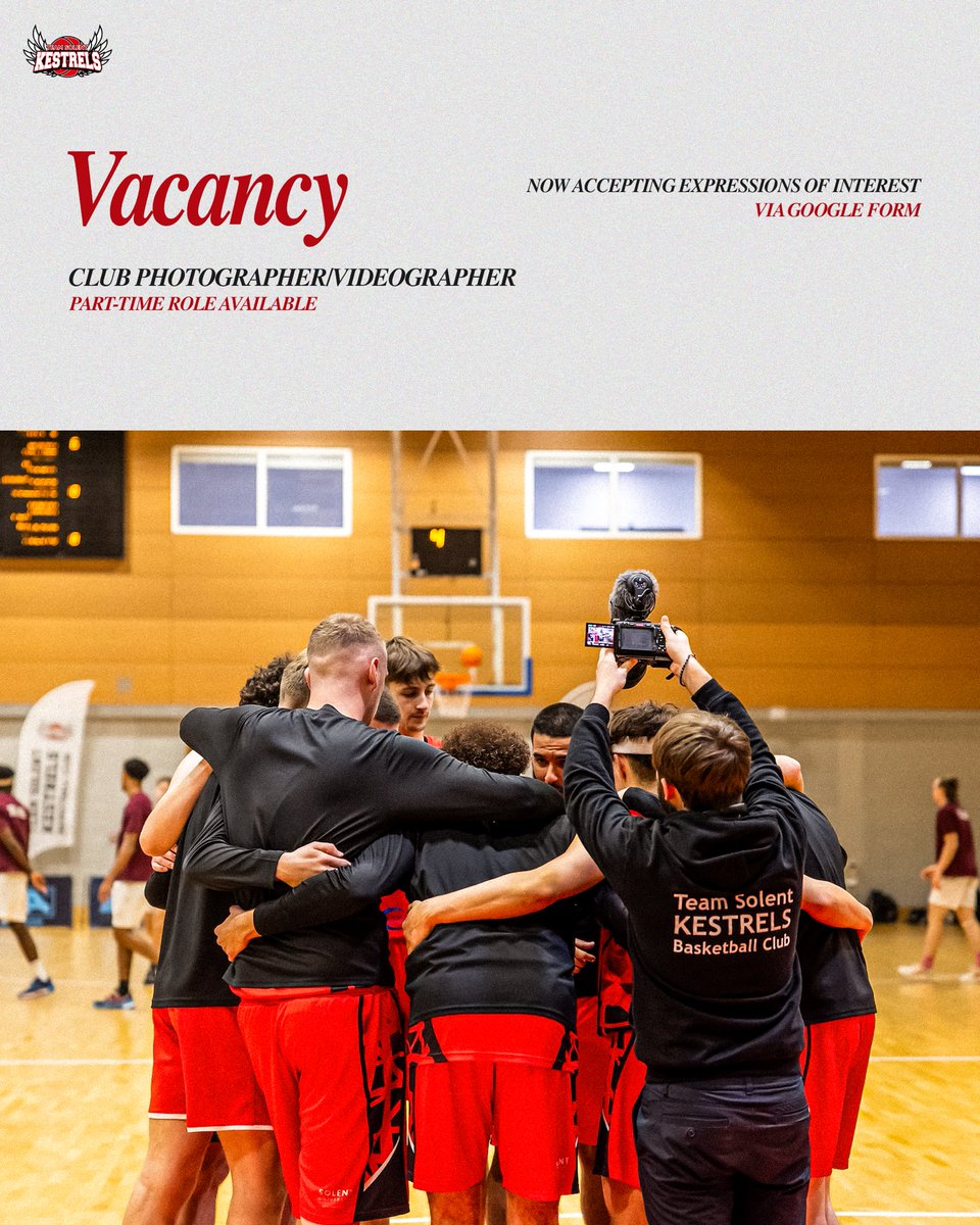 📸🎥 An exciting opportunity for an up and coming photographer/videographer to join the family ahead of this season!

We are currently taking expressions of interest here; docs.google.com/forms/d/e/1FAI…

#KestrelsFamily #Media #Photography