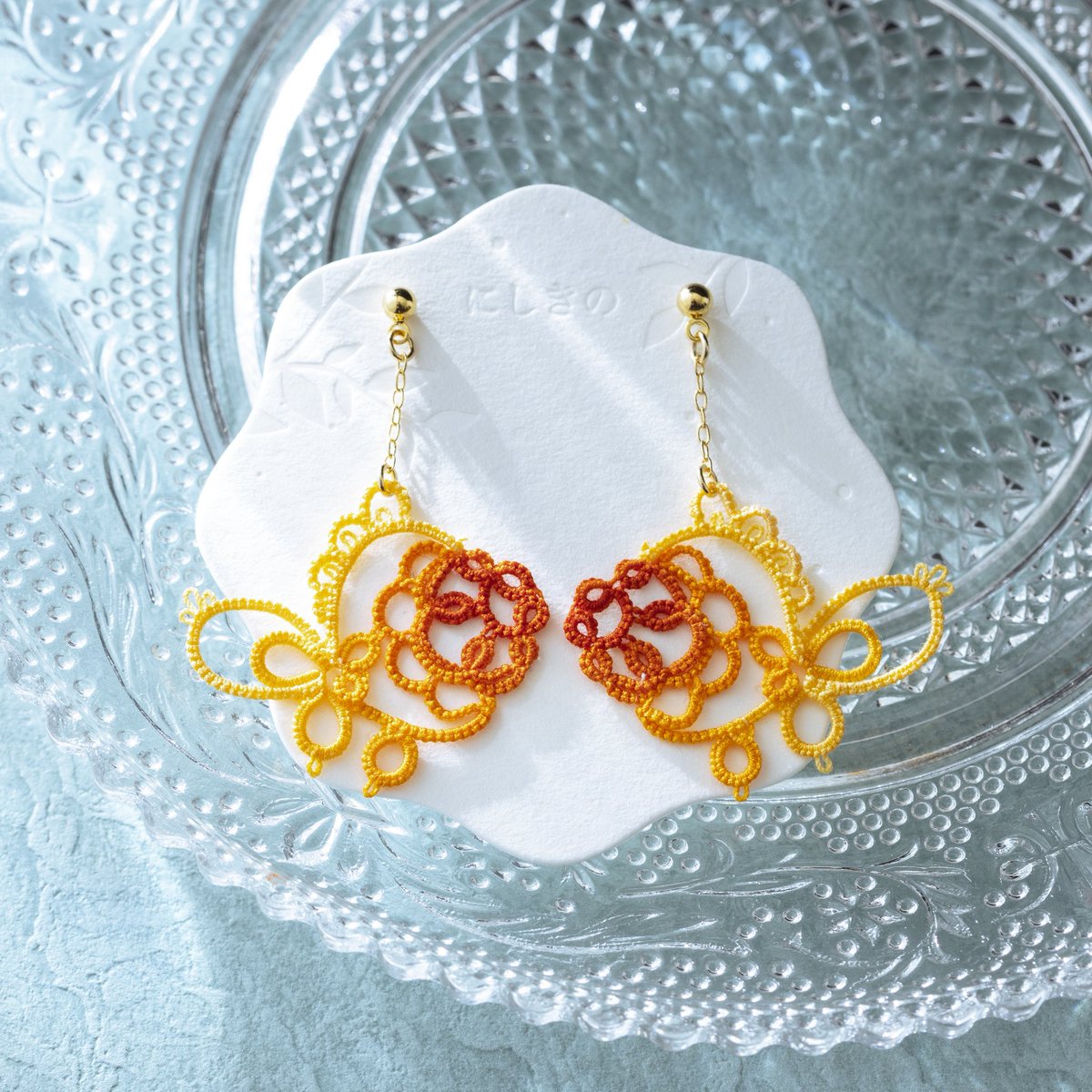 『5009』ハンドメイドピアス P-900) サザレ×ビーズチタンピアス | ビーズ・パーツなどの