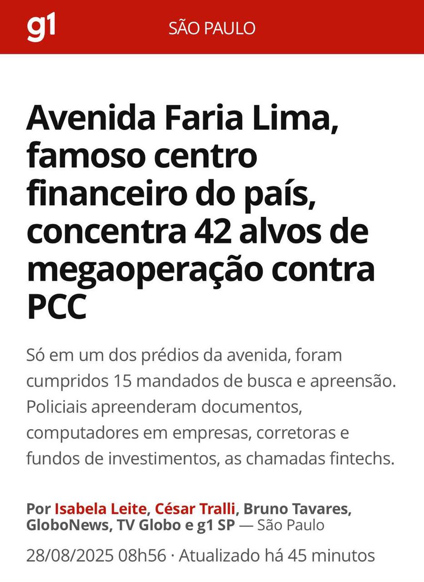 senadorhumberto's tweet image. Vamos ver o que a Faria Lima, sempre cheia de opiniões, vai dizer da… Faria Lima.. 🚔
