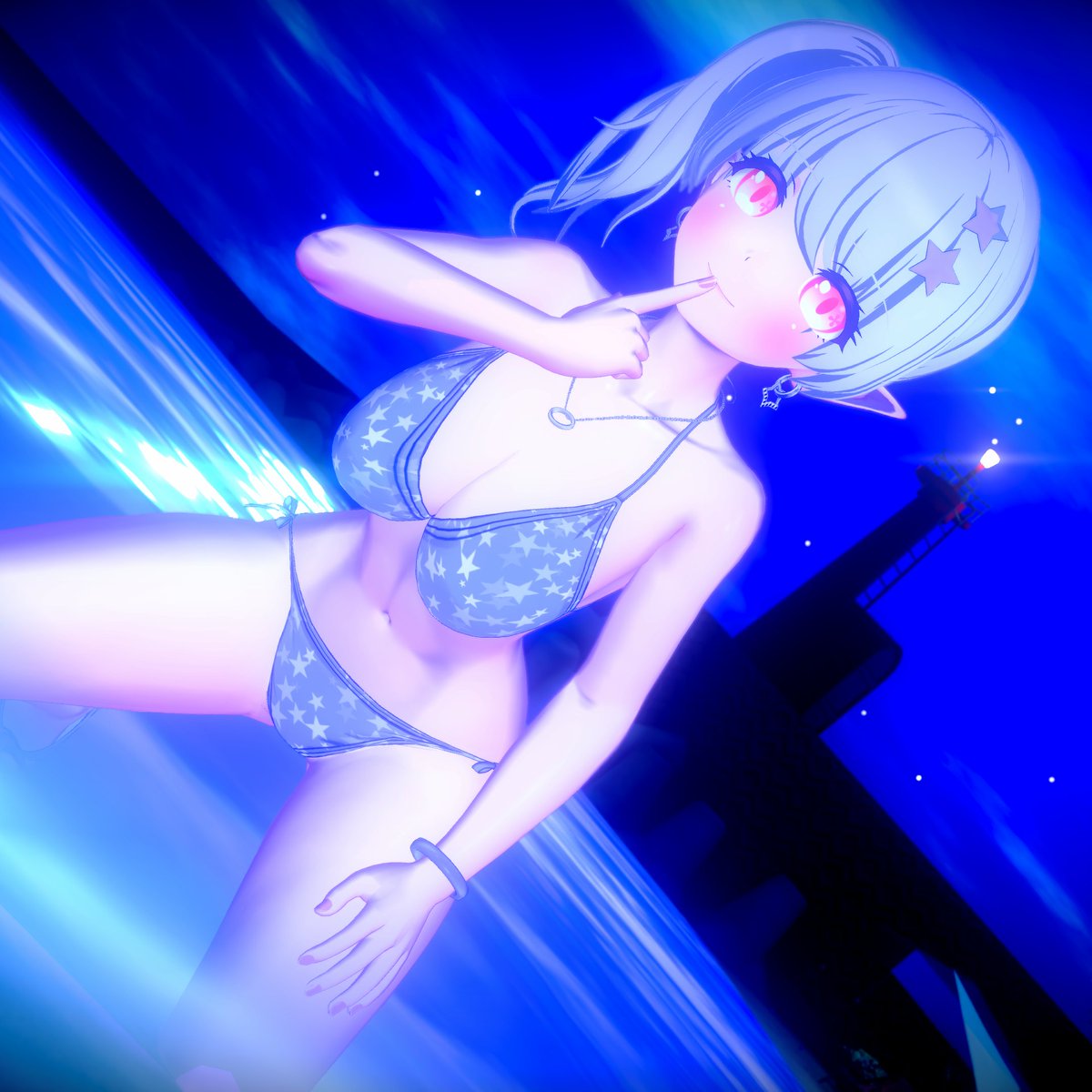 あと1日頑張ります。
今日は静かな夜の海を楽しんでいるルクルちゃんを貼っておきます。
#サマすく #ILLGAMES