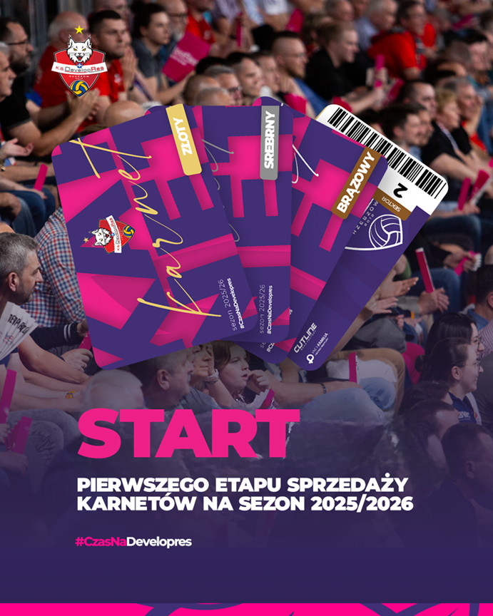 🎟 START SPRZEDAŻY KARNETÓW 🎟

Już jutro startujemy z pierwszym etapem sprzedaży karnetów na sezon 2025/2026 🔥

👉 Sprawdź szczegóły i dowiedz się więcej na naszej stronie
LINK: developres.rzeszow.pl/aktualnosci/st…

#CzasNaDevelopres #NowySezon #Karnety #Rzeszów #Podkarpacie