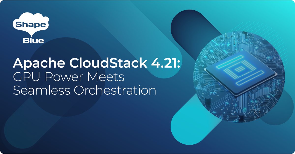 shapeblue's tweet image. Apache #CloudStack 4.21 is Live! Powerful GPU orchestration meets seamless extensibility with 15 new features, 40 improvements, and over 150 bug fixes since version 4.20.
The release introduces enhancements continuing the project’s focus on stability, extensibility, and…