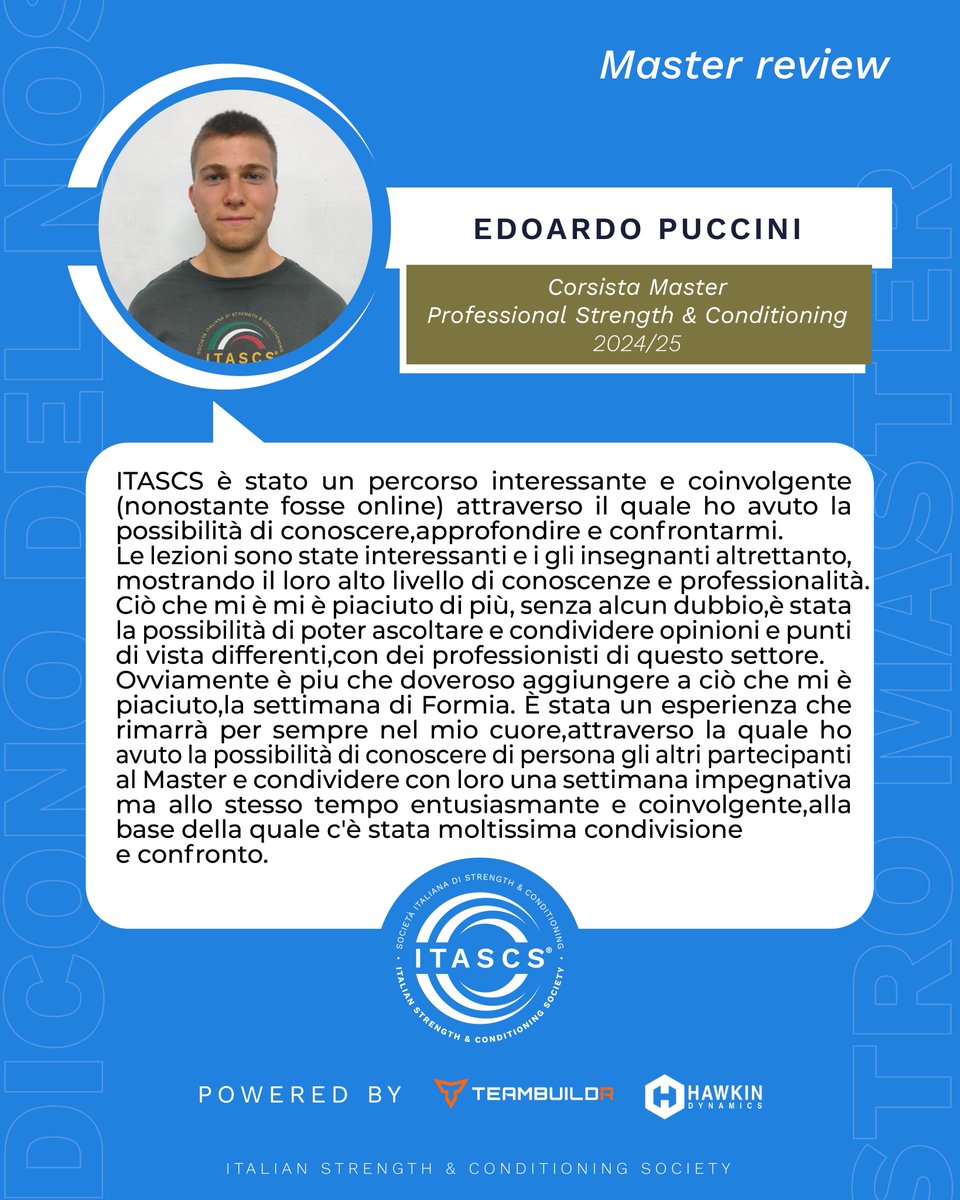 itascs_official's tweet image. Condividere idee, crescere nel confronto e vivere momenti intensi insieme a professionisti del settore: ecco cosa ha lasciato il segno per gli ex corsisti #ITASCS 👉

#bepartofit #review #testimonianza #recensione #diconodinoi