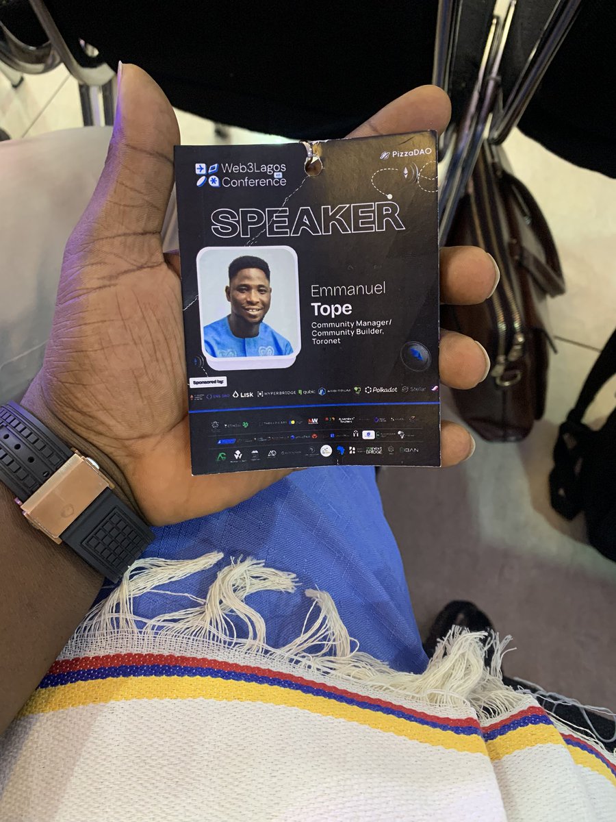 0xTopichido's tweet image. We outside 

@Web3LagosCon  #W3LC