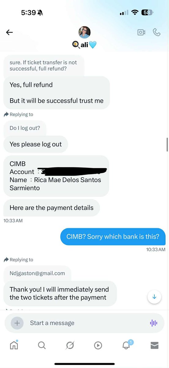 ⚠️ SCAM ALERT ⚠️

I paid for SEVENTEEN WORLD TOUR [NEW_] IN HONG KONG tickets through @dkx_aliii96. Payment was made Aug 26, 2025 at 10:40AM (confirmed by my bank + CIMB) to Rica Mae Delos Santos Sarmiento.