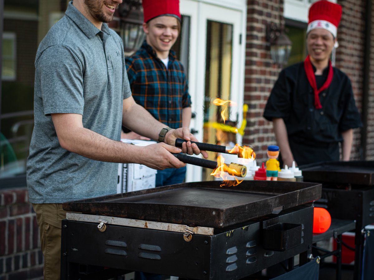 HibachiTakeover's tweet photo. Hibachi nights hit different when they’re at home.  Let us bring the grill, the chef, and the show—just bring your people and a backyard. 🔥

Book today at https://t.co/HngswXOvXY #HibachiTakeover #WeekendVibes #SizzleSavings #Hibachi #HibachiChef #Catering https://t.co/gqFdxavf2C