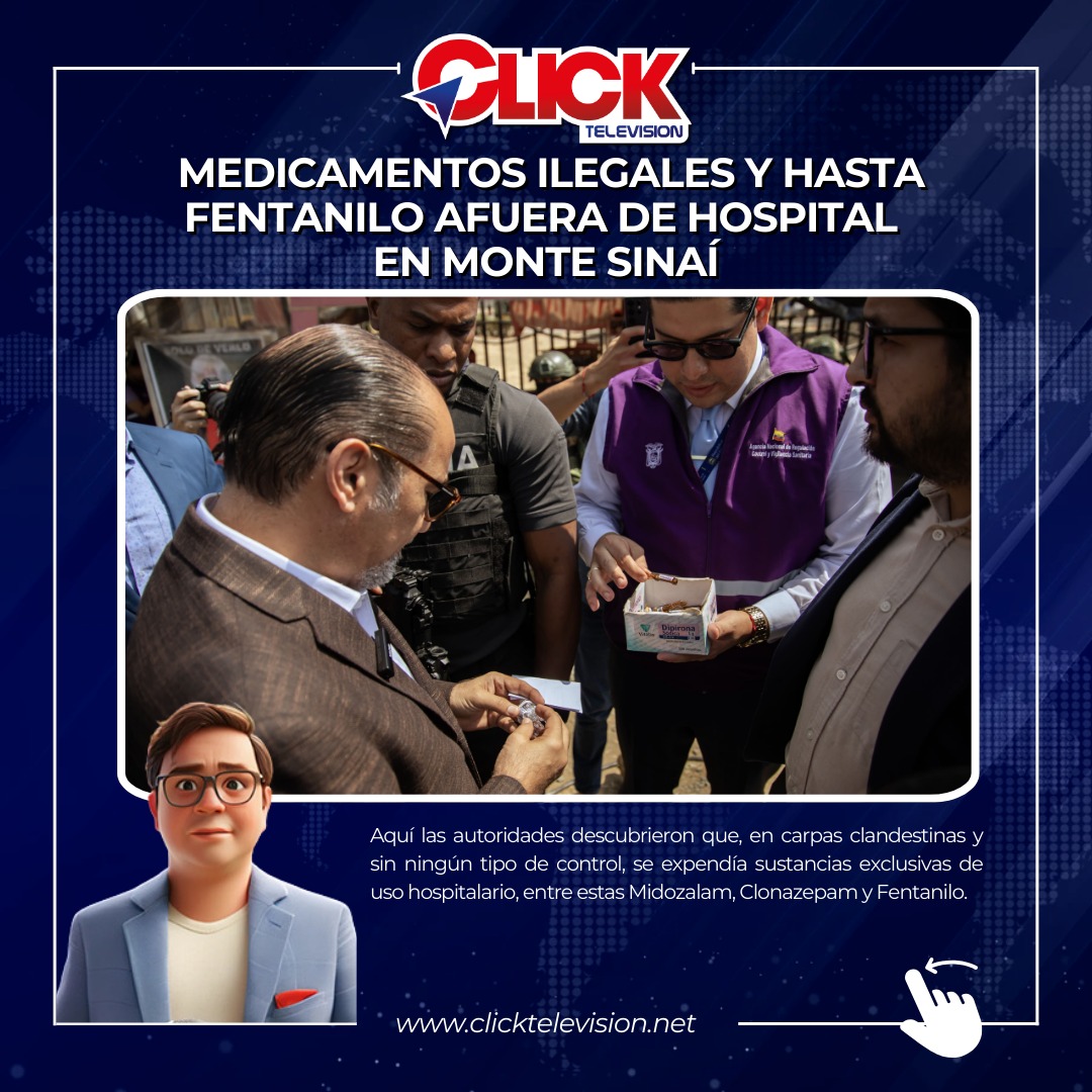 Durante un operativo conjunto de varias autoridades, fueron decomisados más de mil medicamentos ilegales que se comercializaban en los exteriores del Hospital General de Monte Sinaí, en Guayaquil. n9.cl/rik1n