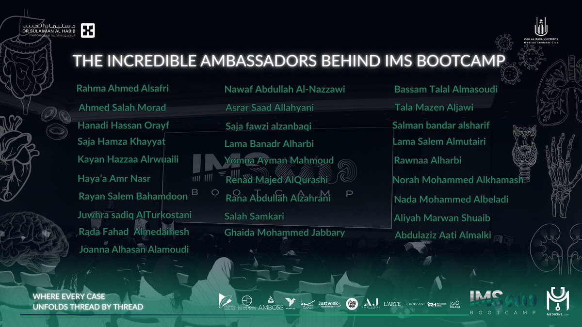#IMSBootcamp
#MedicineTeamUQU
