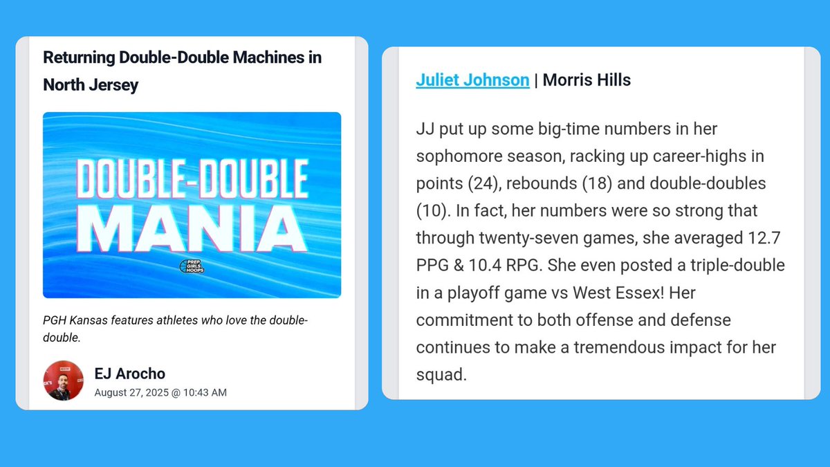 Thanks for the mention - much appreciated! <a href="/EJayArrow/">E J 🏀</a> 🙌🏀 <a href="/PGHNewJersey/">Prep Girls Hoops New Jersey</a> <a href="/nj_panthers/">NJ Panthers</a> <a href="/CoachZ_NJP/">Zakiya Beckles MAT, LAT, ATC</a> <a href="/CoachJordanNJP/">Jordan Stites</a> <a href="/CoachDillonMHGB/">Brian Dillon</a>