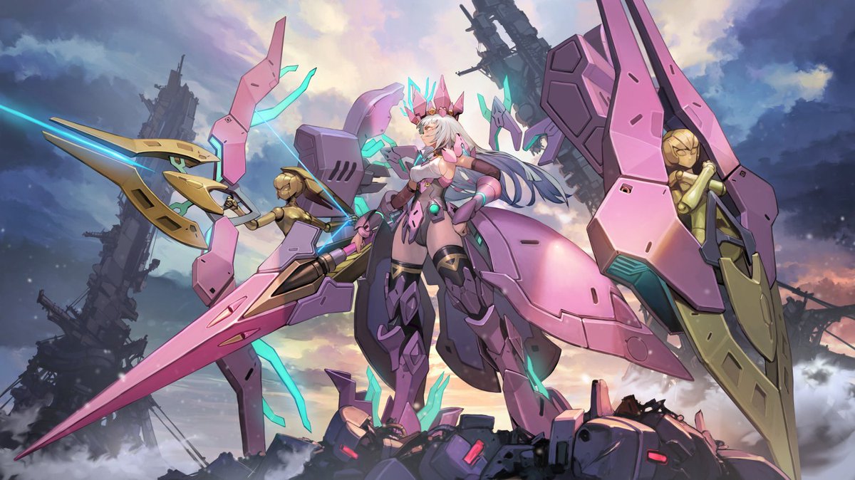 盛天ゲーム様より配信中！メカ美少女格闘競技ゲーム
【 #星の翼 】<a href="/StarWard_JP/">星の翼【公式】</a> 
「赤花騎士」スズランの公式ファンアートを描かせていただきました！