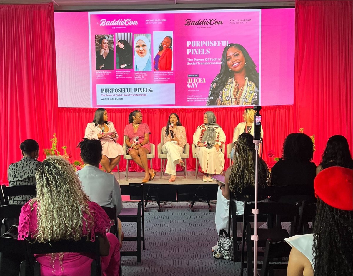 resilientcoders's tweet image. Last week some of our RC alumni attended #BaddieCon25, a conference dedicated to uplifting women of color and allies in tech. From insightful panels to powerful networking moments, the experience was both inspiring and educational: hubs.ly/Q03G2t8s0