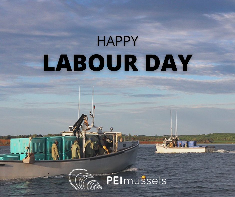 Happy Labour Day &amp; Mussel Monday! 🎉🦪 

Cheers to our crews &amp; a long-weekend feast of fresh, shareable PEI Mussels! 🌊💙 

#MusselMonday #PEIMussels #LabourDay