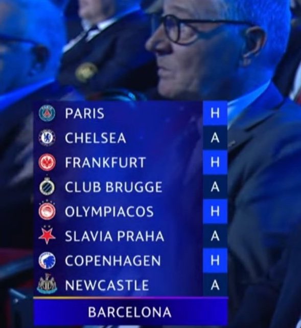 ReshadRahman's tweet photo. 🚨 Who Barcelona will face: https://t.co/gSDzNMvmV4