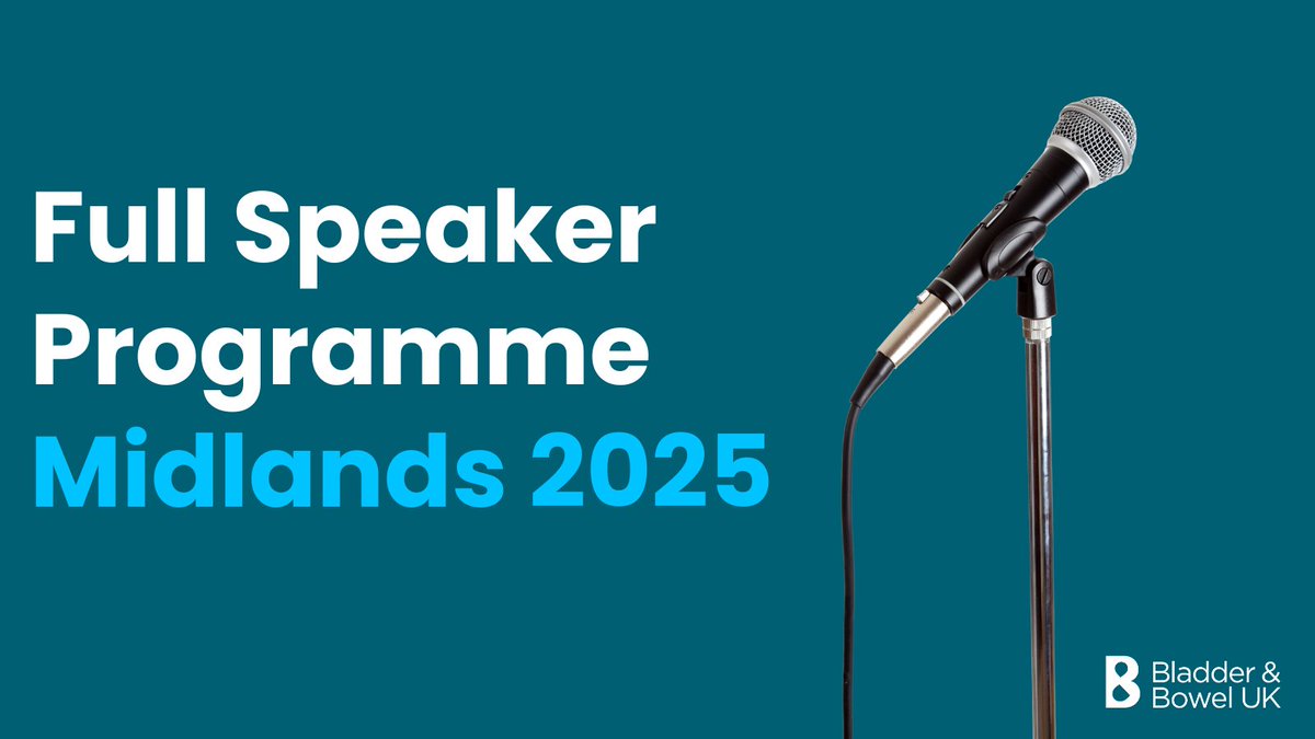 BladderBowelUK's tweet photo. 📢 The Bladder &amp; Bowel UK Midlands Symposium 2025 is almost here – and the full programme is live!

🔗 https://t.co/M4rmMbj2ZW https://t.co/Tx7BqMM44T