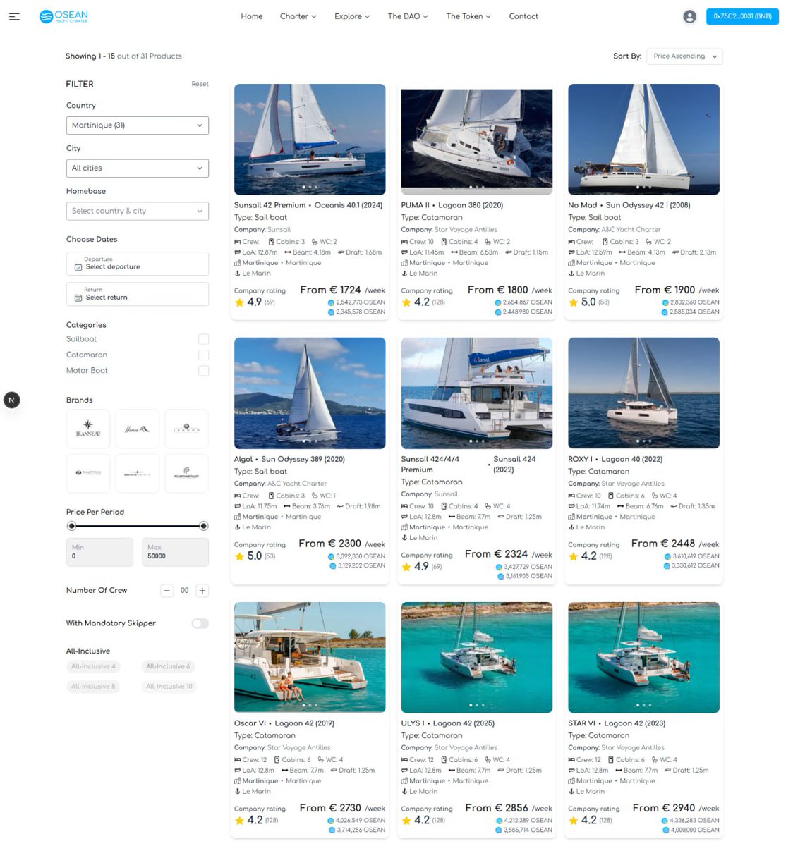 OseanDao's tweet image. OSEAN has  released a powerful tool for sailors and everyone looking to book a private cruise in the most popular destinations around the world.

OSEAN token now delivers fast, secure payments with unprecedented cashback and rewards, while OSEAN DAO opens access to fractional…
