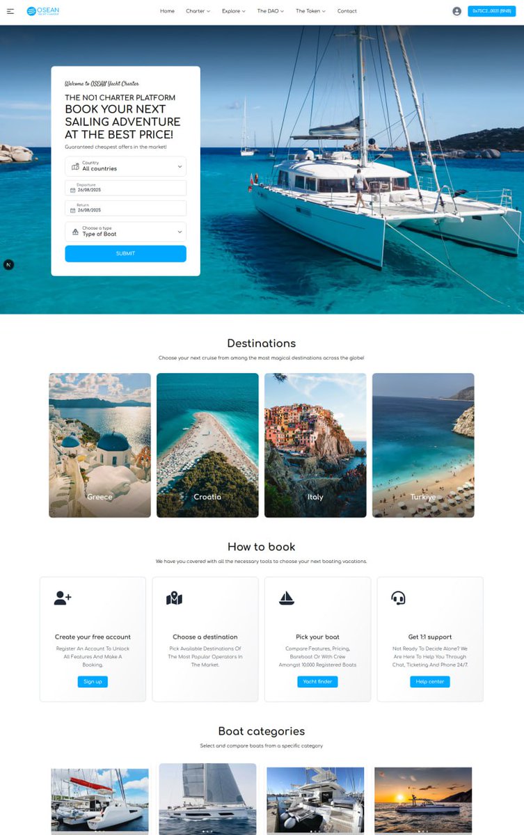 OseanDao's tweet image. OSEAN has  released a powerful tool for sailors and everyone looking to book a private cruise in the most popular destinations around the world.

OSEAN token now delivers fast, secure payments with unprecedented cashback and rewards, while OSEAN DAO opens access to fractional…
