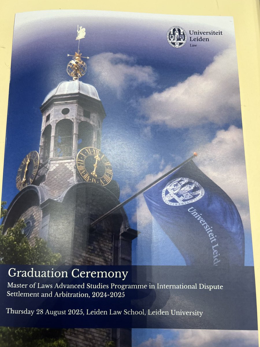 MartinaMensah1's tweet photo. Today, I climbed another Ladder, Advanced Masters in Law; LL.M, International Dispute Settlement and Abitration. 

Signed at the Great sweat wall, to the Glory of God !

#Mastersgraduation #LLM #Internationallawyer #mastersinlawbagged https://t.co/UMEBfrV0bk