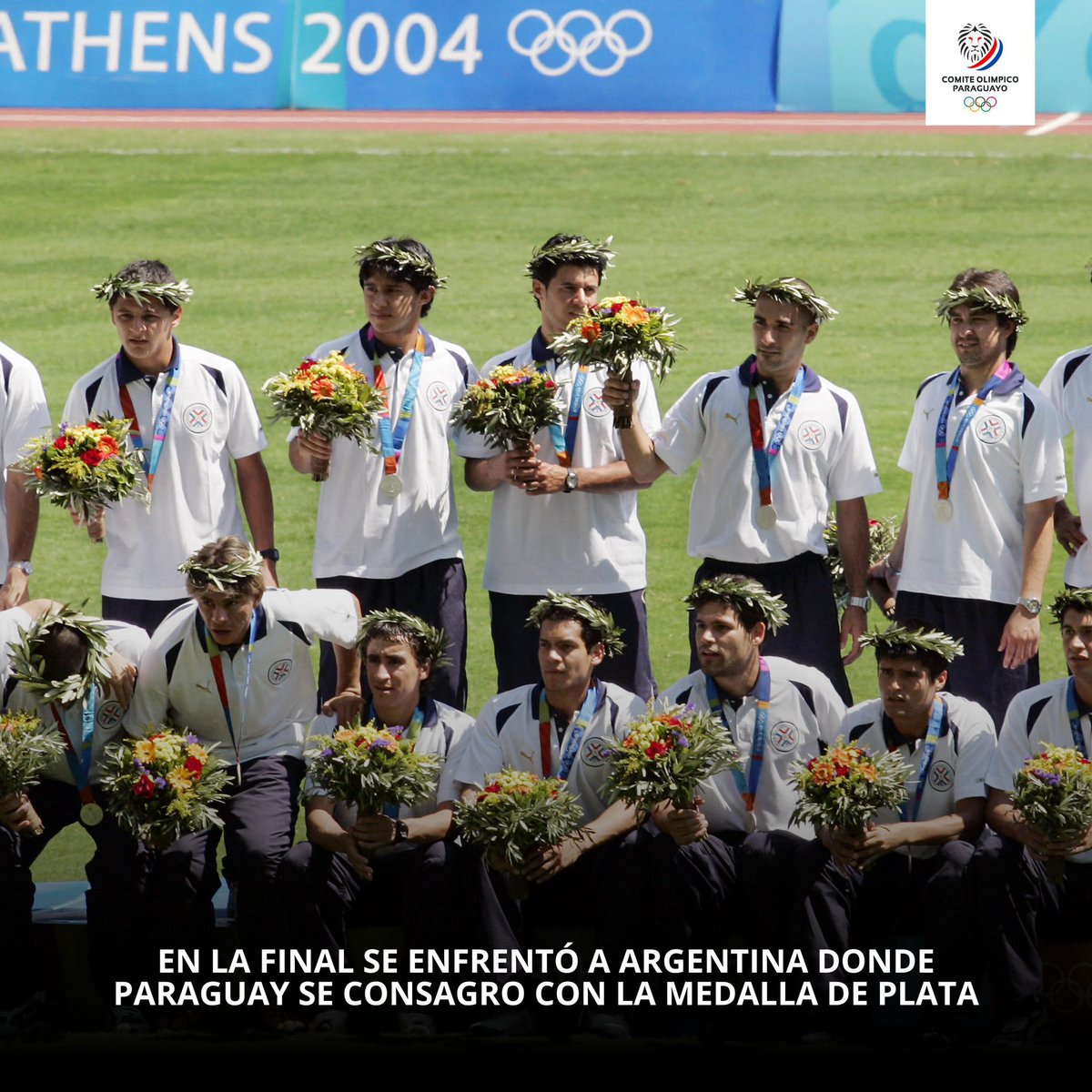 👏🏻 ¡Se cumplen 21 años de un hito inolvidable! 🥈🇵🇾

Hoy recordamos con orgullo la histórica medalla de plata obtenida por el #TeamParaguay de Fútbol en los #JuegosOlímpicos #Atenas2004 ⚽🔝

📸 <a href="/coparaguay/">Comité Olímpico Pyo</a> 

#OrgulloParaguayo #Atenas2004
