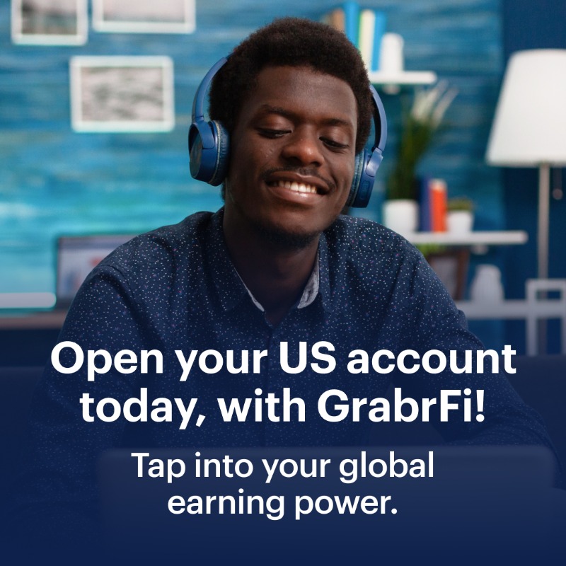grabrfi_global's tweet photo. Nigerian freelancers, tired of FX swings and high fees eating your USD? Open a U.S. dollar account in minutes with GrabrFi. No U.S. residency required. Get paid directly, hold USD, spend globally. Download the app.