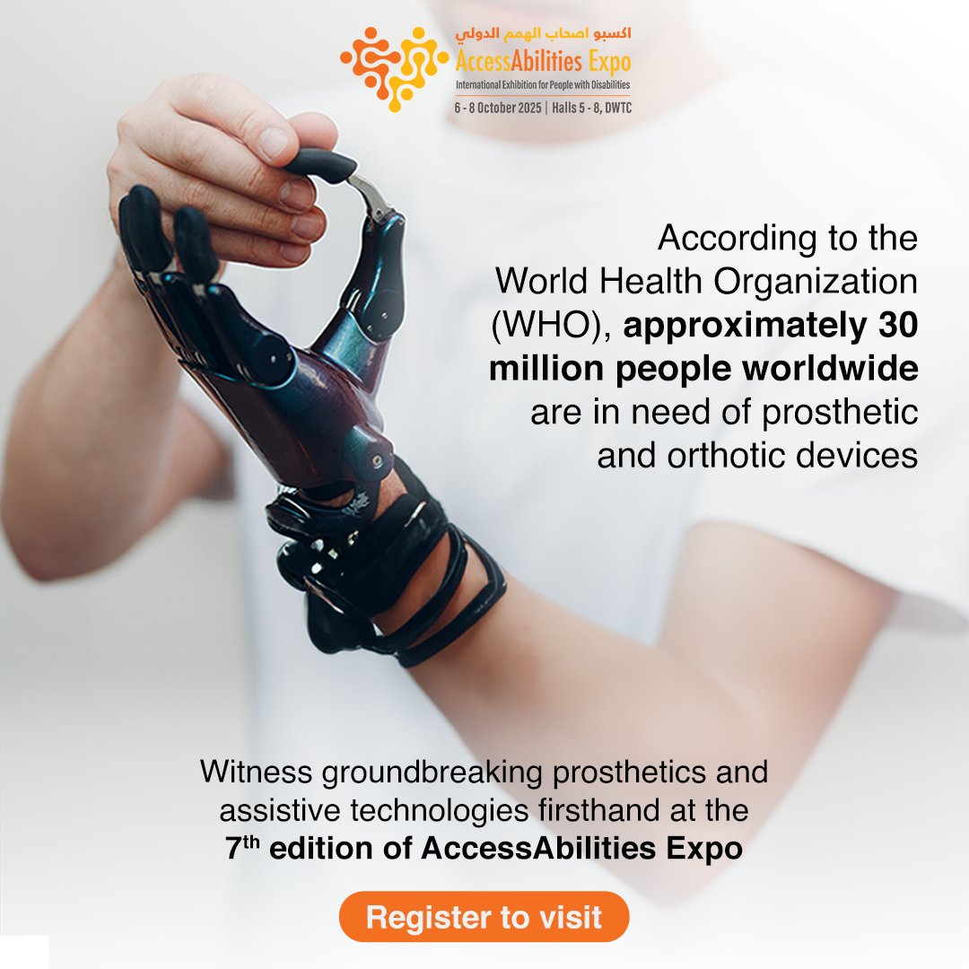 AAExpo_'s tweet image. For People of Determination, mobility is more than movement - it’s freedom and independence. 🦾

See the future. Meet the changemakers. Be inspired.

🔗 Register now: tinyurl.com/AAE2025-RegPag…

#AccessAbilitiesExpo #AccessibilityForAll #InclusionMatters #DubaiEvents