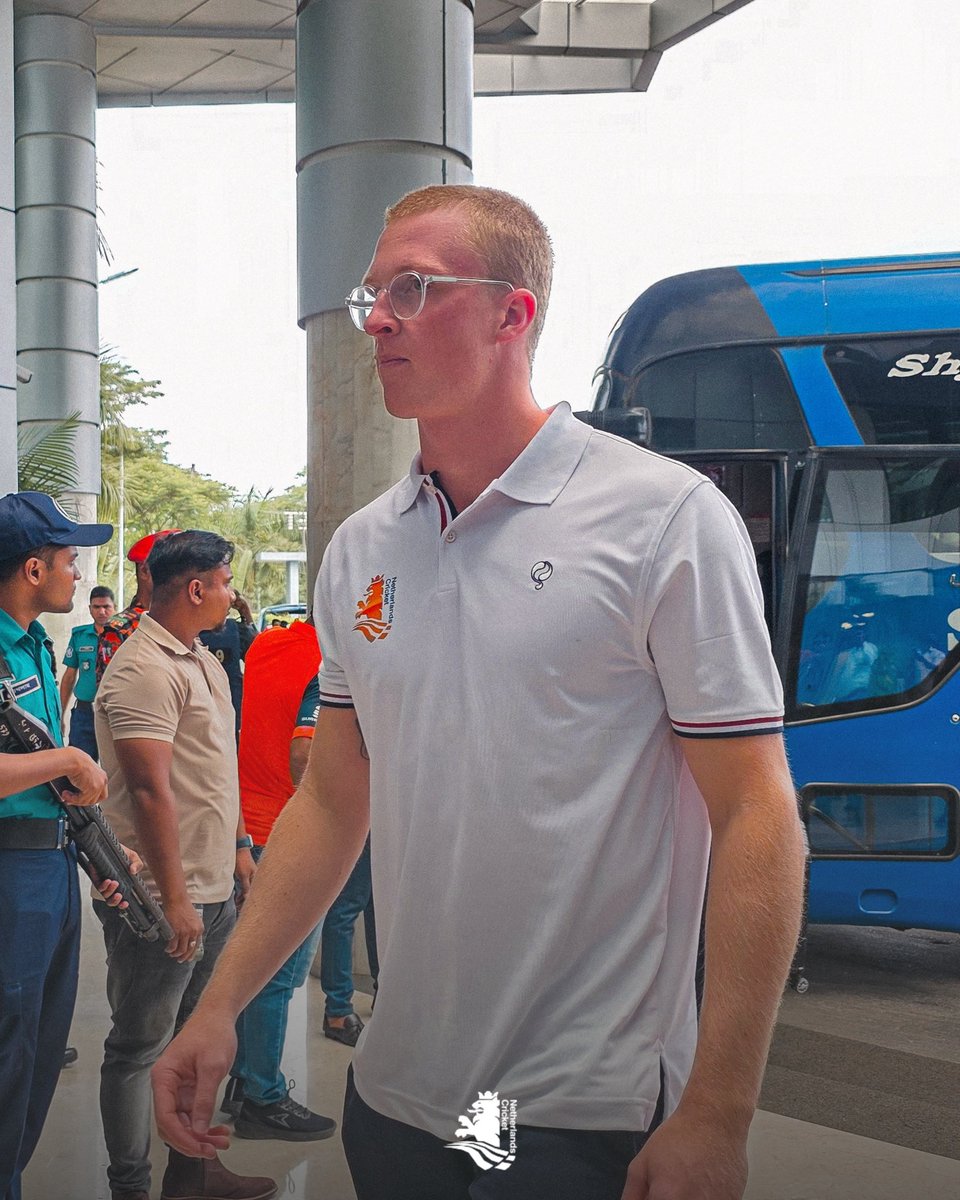 ✈️ 𝗪𝗲’𝘃𝗲 𝗹𝗮𝗻𝗱𝗲𝗱 𝗶𝗻 𝗕𝗮𝗻𝗴𝗹𝗮𝗱𝗲𝘀𝗵!🇧🇩

Three big T20Is coming up against a top-class opponent. 💪

Time to turn up the Orange fire! 🔥🟠

#RoadToTheWorldCup #DutchCricket #OnTour #BANvNED 

<a href="/ICC/">ICC</a> <a href="/BCBtigers/">Bangladesh Cricket</a>