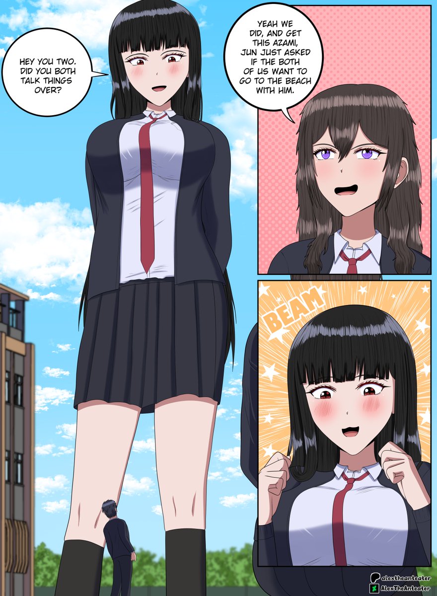 My Childhood Friends Are Both 10 Meters Tall - Page 55

#10meterstall #giantess #sizetwitter
