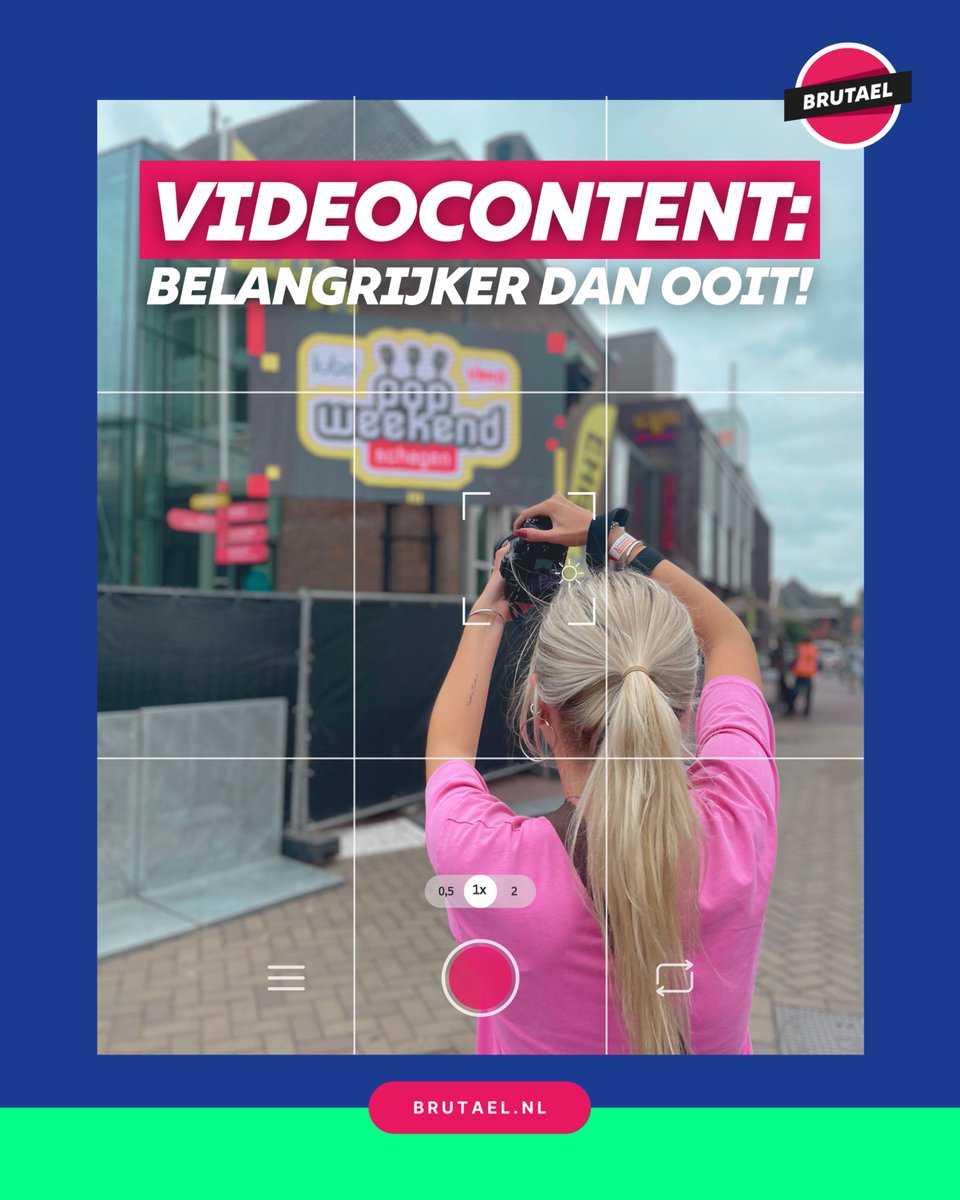 🎥 Videocontent = key

Of het nu gaat om je website, social media of TikTok: de manier waarop je communiceert met je doelgroep verandert razendsnel. Waar tekst vooral uitleg geeft, zorgt video voor beleving, emotie en directe impact.

👉 Tekst = uitleg
👉 Video = beleving