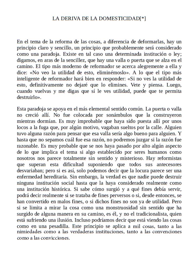 ladrondesabado's tweet image. Recién leía unos ensayos de Chesterton y me encontré con esto que describe a la perfección todo lo que que quiere destruir en este país el hijo de remil putas de Sturzenegger. Les comparto el comienzo del ensayo en inglés y —para los bosteros— una traducción que encontré por ahí: