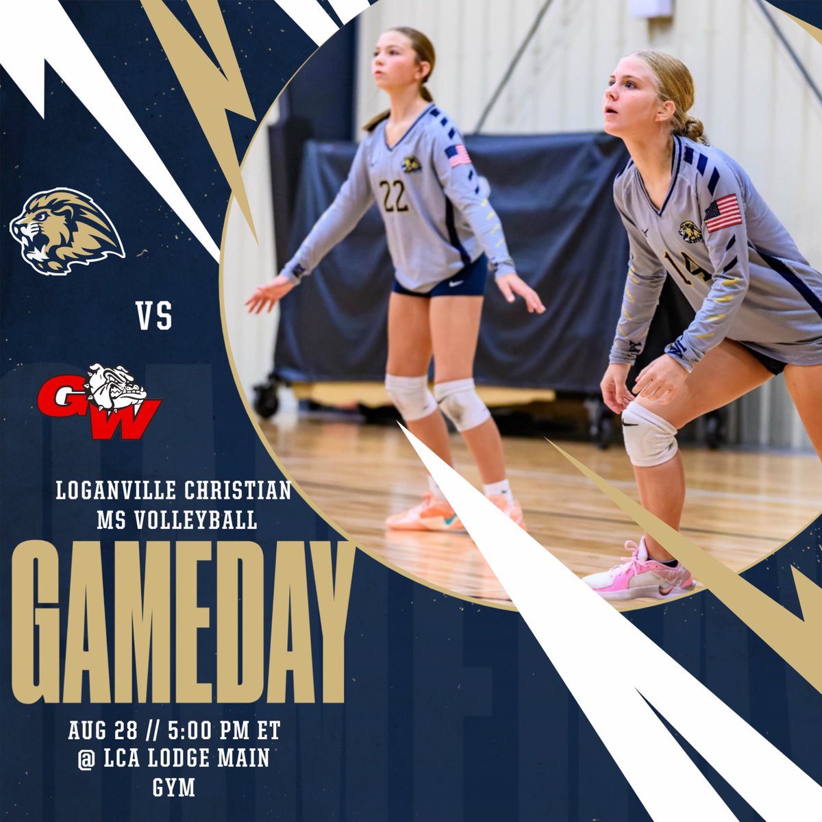 LCALionsSports's tweet image. 🏐 Game Day! 🏐
Our Middle School Volleyball team takes on George Walton Academy today at 5:00 PM in the LCA Lodge Main Gym. Come out, pack the stands, and cheer loud for the Lady Lions!

#GameTimeStudents #FN5GL #sweepstakes #giaasports @TMobile