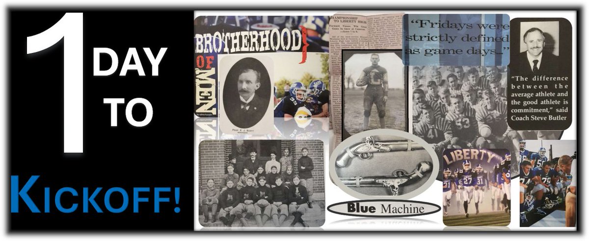 TEAM 122 carries on the legacy of Liberty High School football tomorrow night, 7PM at the Liberty HS Activity complex vs. Lee's Summit HS.   That's right, 122 years......since 1903!   COME &amp; SUPPORT YOUR BLUE MACHINE!!!!  MAKE SOME NOISE!!!!
<a href="/JaysFootball/">Liberty Football</a> <a href="/LHSJAYS/">Liberty High School</a> <a href="/LHSBlueJays/">Liberty HS Athletics</a>