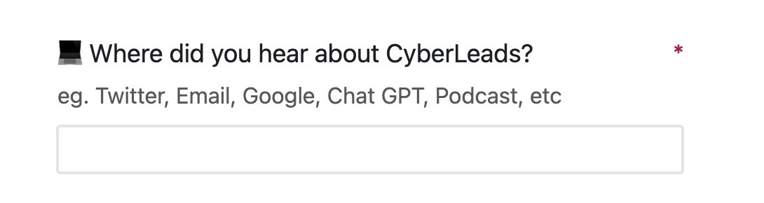 how i discover how people found my business.

sometimes the most stupid way is the smartest way.

- too much bad data in traffic attribution software.
- many times you are only tracking the final click, when the actual story is way different

been surprised so many times.