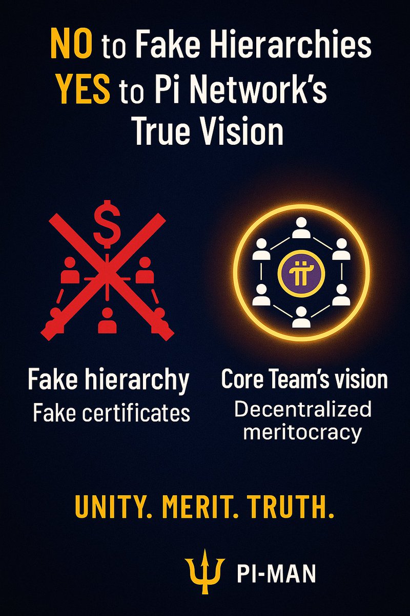 PI MAN (@piman320) on Twitter photo 🚨🚨THREAD – The Truth About Doris’s <a href="/dorisyincpa/">Doris Yin 东方紫莲🪷</a> Fake Hierarchy🚨🚨
1/ Many of you have seen “certificates” and “ambassador titles” circulating in the name of Pi Network. 🚫
➡️ Let’s be clear: the Core Team has never appointed ambassadors, generals, or any parallel hierarchy. 🚨🚨THREAD – The Truth About Doris’s <a href="/dorisyincpa/">Doris Yin 东方紫莲🪷</a> Fake Hierarchy🚨🚨
1/ Many of you have seen “certificates” and “ambassador titles” circulating in the name of Pi Network. 🚫
➡️ Let’s be clear: the Core Team has never appointed ambassadors, generals, or any parallel hierarchy.