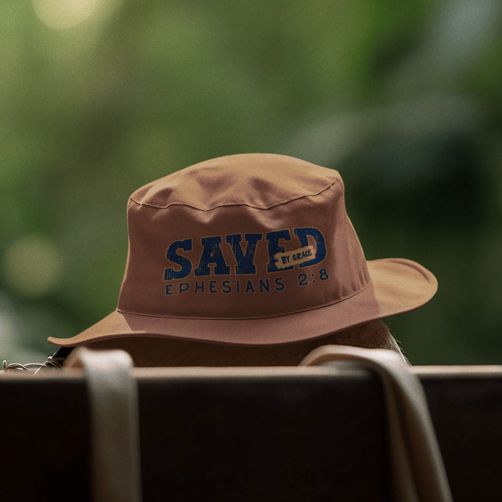 TrueLightDesign's tweet image. For the Christian hiker and fisherman, these bucket hats provide great coverage from the sun. Besides, they look cool too! Ephesians 2:8 Ink print design on a cotton hat. For more visit our shop: truelightdesigns.shop
