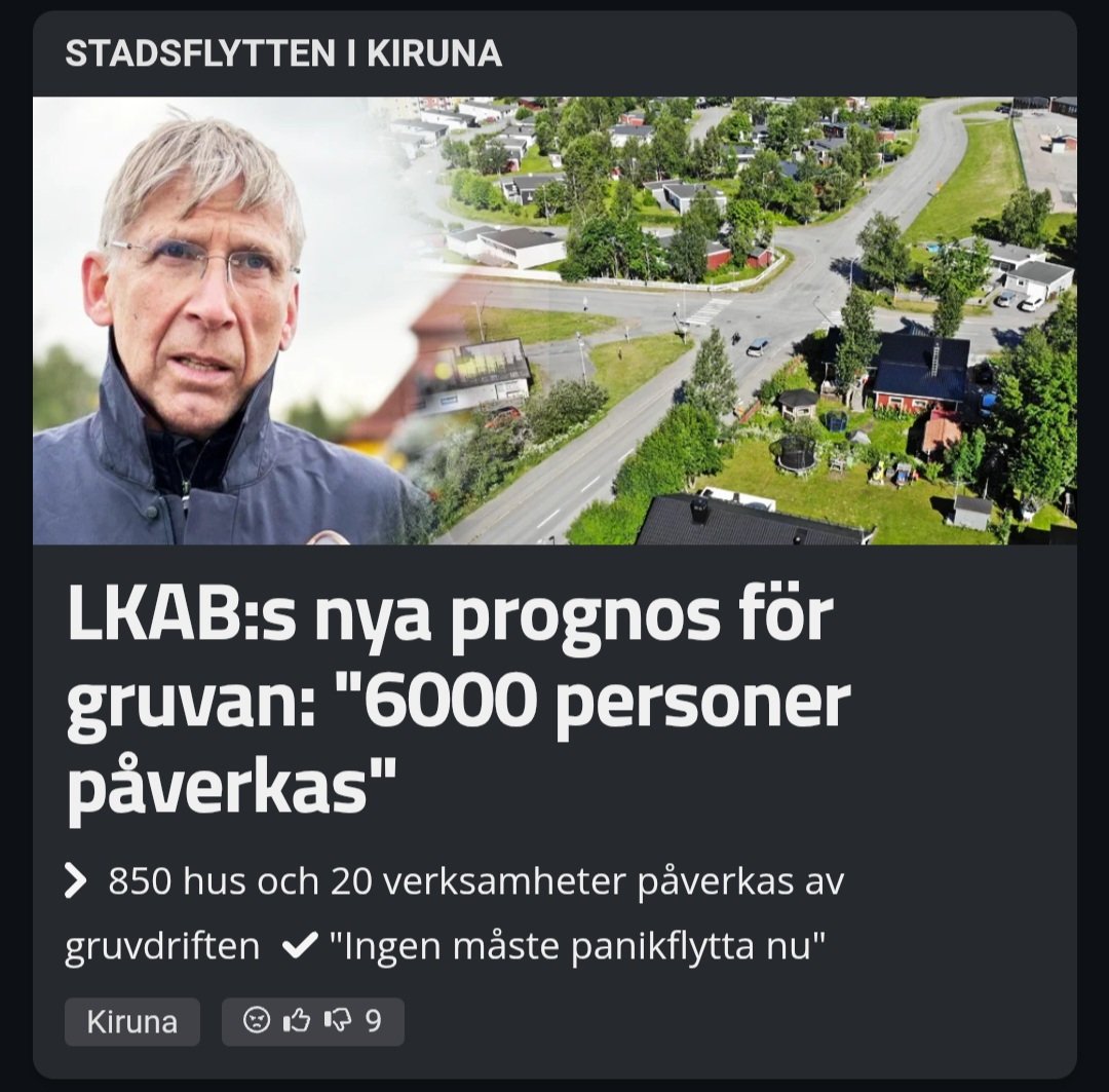 När strålkastarljusen slocknat efter kyrkflytten så släpper LKAB bomben💣