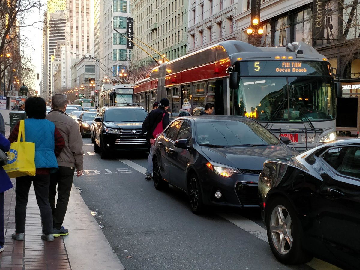 Throwback to when Market St was open to private automobiles (not a good time)

#Sfmta_Muni #SanFrancisco #carfreemarketstreet