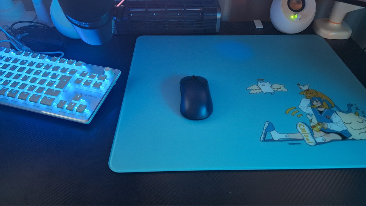 Coalowlさんのガラスマウスパッドと800dpi 0.17 で今度の大会までガチります。ちなみに白のおなじガラスマウスパッドも持ってるし、布のcoalowlさんコラボマウパも持ってる。AIM1とcoalowlさん大好き人間です。